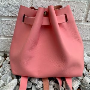 EAS Leather backpack salmon